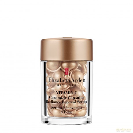 Elizabeth Arden Vitamin C Ceramide Capsules - Radiance Renewal Serum, 30 Stk., Vitamin C Serum in Kapseln, für schöne Haut mit mehr Leuchtkraft, Tagesdosis zur Gesichtspflege