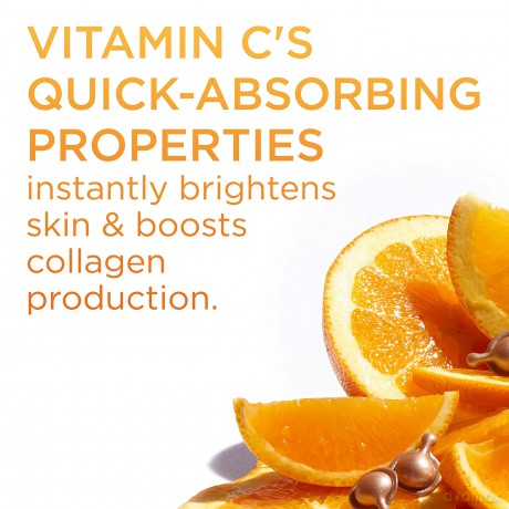 Elizabeth Arden Vitamin C Ceramide Capsules - Radiance Renewal Serum, 30 Stk., Vitamin C Serum in Kapseln, für schöne Haut mit mehr Leuchtkraft, Tagesdosis zur Gesichtspflege