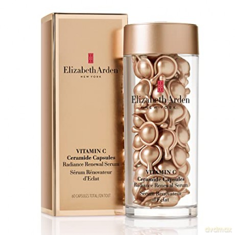Elizabeth Arden Vitamin C Ceramide Capsules - Radiance Renewal Serum, 60 Stk., Vitamin C Serum in Kapseln, für schöne Haut mit mehr Leuchtkraft, Tagesdosis zur Gesichtspflege