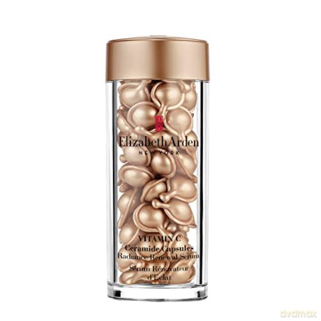 Elizabeth Arden Vitamin C Ceramide Capsules - Radiance Renewal Serum, 60 Stk., Vitamin C Serum in Kapseln, für schöne Haut mit mehr Leuchtkraft, Tagesdosis zur Gesichtspflege