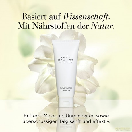 Elizabeth Arden White Tea Skin Solutions Gentle Purifying Cleanser, löst Make-up, Unreinheiten, Schutz der Haut vor Umweltwinflüssen, 125ml