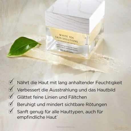 Elizabeth Arden White Tea Skin Solutions Replenishing Micro-Gel Cream, feuchtigkeitspflegende Creme, 50ml