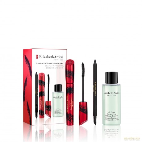Elizabeth Arden, Trio Mascara-Set mit wunderschönem Volumen, Länge und Krümmung, Make-up für Damen, Mascara, Eyeliner, weicher Make-up-Entferner