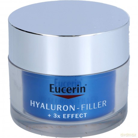 Eucerin Hyaluron-Filler und 3x Effect Feuchtigkeits-Booster Nachtpflege - Gesichtspflege mit Hyaluronsäure gegen Falten, 50 ml Creme