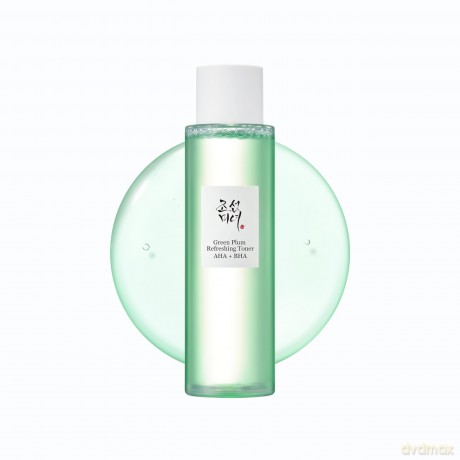 Exfoliating tonic with AHA and BHA acids Green Plum Refreshing Toner 150 ml