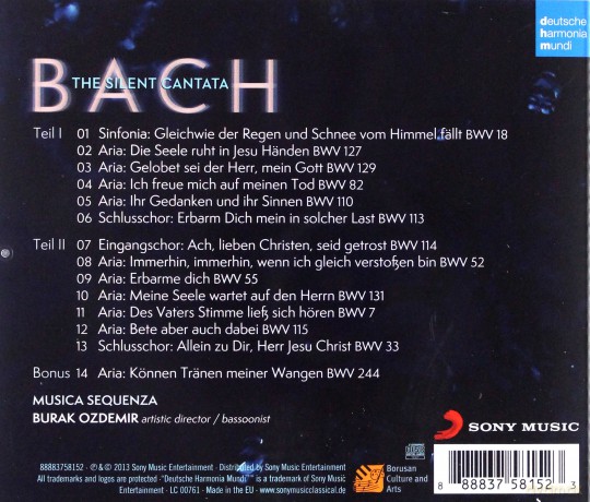 Musica Sequenza: Bach: The Silent Cantata [CD]
