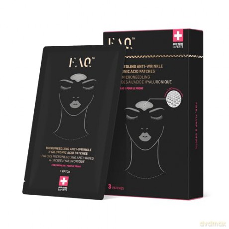 FAQ Microneedling Anti Falten Pflaster mit Hyaluronsäure für die Stirn - Stirnfalten glätten - Sofortige nicht invasive verjüngende Ergebnisse - Perfekt für unterwegs - 3 Stk.