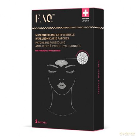 FAQ Microneedling Anti Falten Pflaster mit Hyaluronsäure für die Stirn - Stirnfalten glätten - Sofortige nicht invasive verjüngende Ergebnisse - Perfekt für unterwegs - 3 Stk.