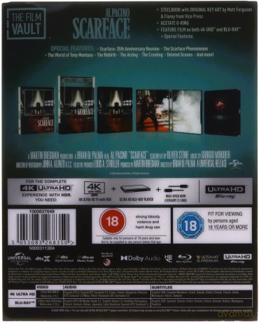 Człowiek z blizną (The Film Vault) (steelbook) [Blu-Ray 4K]+[Blu-Ray]