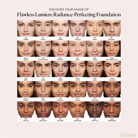 Flawless Lumiere Radiance Perfecting Foundation, 0C1 Alabaster