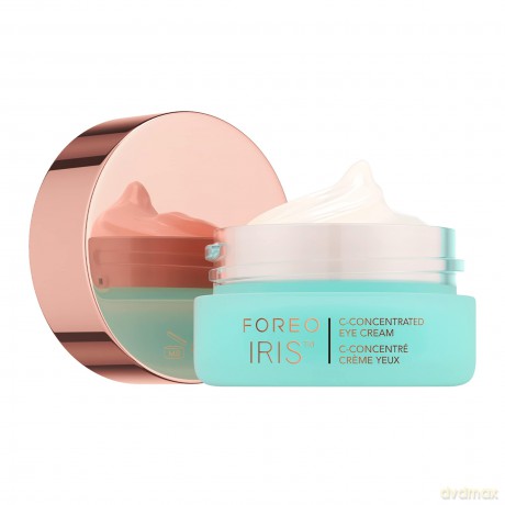 FOREO IRIS Vitamin C Eye Cream - Augencreme Gegen Falten und Augenringe - Vitamin E - Koffein - Hyaluronsäure - Yerba Mate - Kakaobutter - Vegan Kosmetik - Augenringe Entfernen und Tränensäcke - 15 ml
