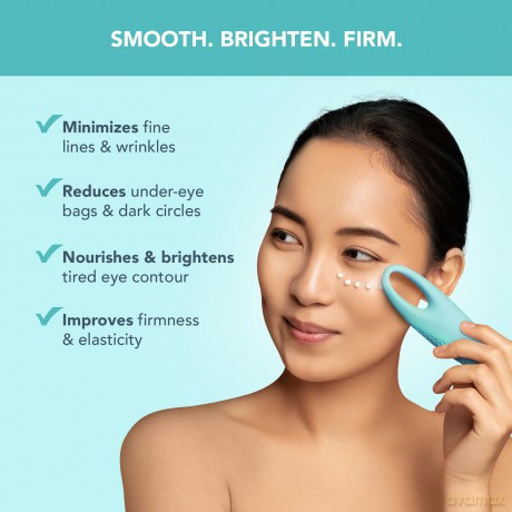 FOREO IRIS Vitamin C Eye Cream - Augencreme Gegen Falten und Augenringe - Vitamin E - Koffein - Hyaluronsäure - Yerba Mate - Kakaobutter - Vegan Kosmetik - Augenringe Entfernen und Tränensäcke - 15 ml
