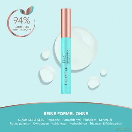 FOREO IRIS Wimpernserum - Volumen, Schutz und Kraft - Wimpernserum Wachstum - Konzentriertes Wimpernserum - Phytokeratin, Arginin und Hyaluronsäure - Ohne Duftstoffe - Alle Hauttypen - 4.3 ml