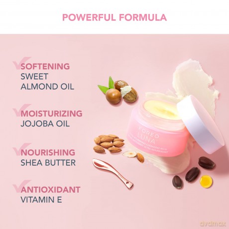 FOREO LUNA Cleansing Balm - Make-Up Entferner - Ölreiniger o. Wasser - Augen-Makeup-Entferner - Vegan - Mandelöl und Jojobaöl - Shea-Butter und Vitamin E - 15 ml