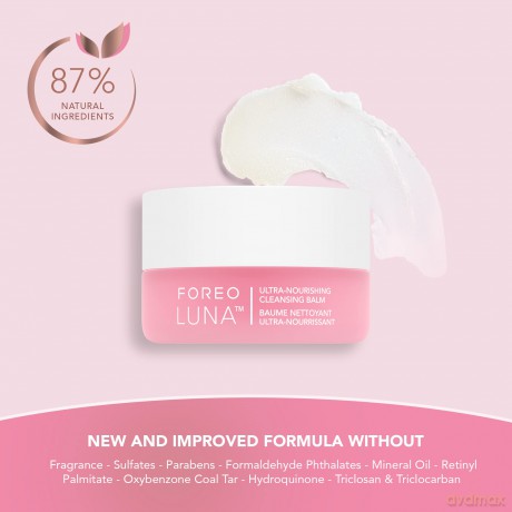 FOREO LUNA Cleansing Balm - Make-Up Entferner - Ölreiniger o. Wasser - Augen-Makeup-Entferner - Vegan - Mandelöl und Jojobaöl - Shea-Butter und Vitamin E - 15 ml