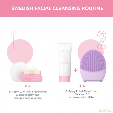 FOREO LUNA Cleansing Balm - Make-Up Entferner - Ölreiniger o. Wasser - Augen-Makeup-Entferner - Vegan - Mandelöl und Jojobaöl - Shea-Butter und Vitamin E - 15 ml