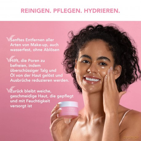 FOREO LUNA Cleansing Balm - Make-Up Entferner - Ölreiniger o. Wasser - Augen-Makeup-Entferner - Vegan - Mandelöl und Jojobaöl - Shea-Butter und Vitamin E - 75 ml