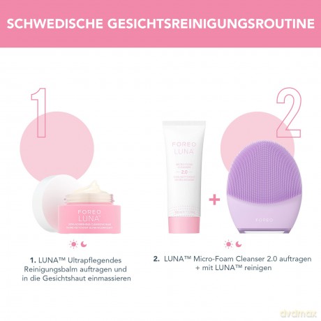 FOREO LUNA Cleansing Balm - Make-Up Entferner - Ölreiniger o. Wasser - Augen-Makeup-Entferner - Vegan - Mandelöl und Jojobaöl - Shea-Butter und Vitamin E - 75 ml