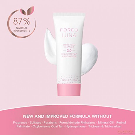 FOREO LUNA Micro-Foam Cleanser 2.0 - Gesichtsreinigung - Vitamin E - Aminosäuren - Mitesserentferner - Porenreiniger - Make Up Entferner - Reinigungsschaum Gesicht - Vegan - Gesichtspflege - 100 ml