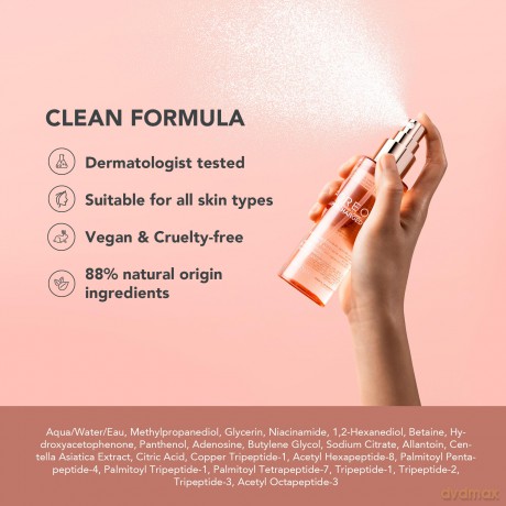 FOREO SUPERCHARGED Hautbarriere erneuerndes Essenz-Spray, 110ml - kollagenverstärkende Feuchtigkeitsspray Gesicht - Kollagenpeptide, Niacinamid, Centella Asiatica, Panthenol - Spray für alle Hauttypen