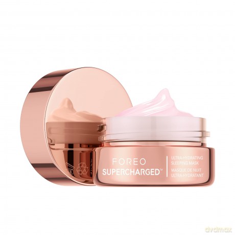 FOREO SUPERCHARGED Nachtmaske - Feuchtigkeitscreme Nacht - Tiefenwirksam auffüllende Feuchtigkeitscreme für das Gesicht - Hyaluronsäure und Polyglutaminsäure - Verjüngend - Vegan - 15 ml