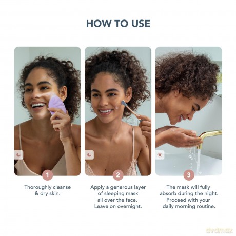 FOREO SUPERCHARGED Nachtmaske - Feuchtigkeitscreme Nacht - Tiefenwirksam auffüllende Feuchtigkeitscreme für das Gesicht - Hyaluronsäure und Polyglutaminsäure - Verjüngend - Vegan - 15 ml