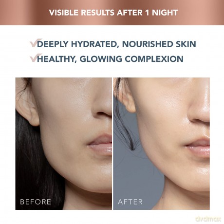 FOREO SUPERCHARGED Nachtmaske - Feuchtigkeitscreme Nacht - Tiefenwirksam auffüllende Feuchtigkeitscreme für das Gesicht - Hyaluronsäure und Polyglutaminsäure - Verjüngend - Vegan - 75 ml