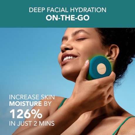 FOREO UFO 3 go Gesichtsmasken-Hautpflegegerät unterwegs - Feuchtigkeitscreme - Anti-Aging-Pflege - Vollspektrum-LED- und Rotlichttherapie - Thermotherapie - T-Sonic-Massage - kompakt - Evergreen