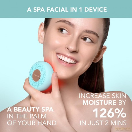 Foreo Ufo Mini 2 Led-Gesichtsmaske, Rotlichttherapie, Gesichtsmasken Beauty, Wärme, Koreanische Kosmetik, Gesichtsmassagegerät, Feuchtigkeitsmaske Gesicht, Erhöhte Gesichtspflege-Aufnahme, Mint