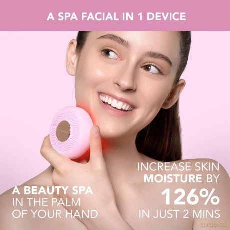 Foreo Ufo Mini 2 Led-Gesichtsmaske, Rotlichttherapie, Gesichtsmasken Beauty, Wärme, Koreanische Kosmetik, Gesichtsmassagegerät, Feuchtigkeitsmaske Gesicht, Erhöhte Gesichtspflege-Aufnahme, Pearl Pink