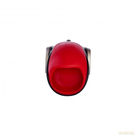 FUN FACTORY Eichel-Vibrator COBRA LIBRE II (Schwarz/Rot) - Hochwertiger Masturbator für Männer, Penis-Vibrator zur Eichelstimulation mit Dualmotor - 100% medizinisches Silikon