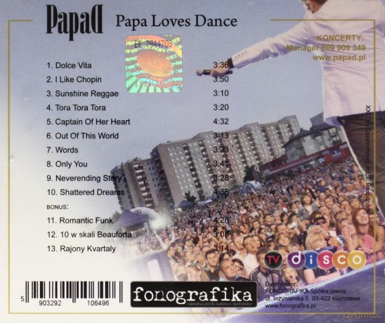 Papa D: Papa Love Dance [CD]