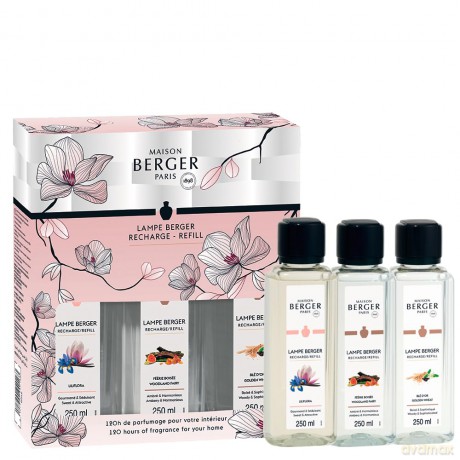 Gift set of Bolero diffuser refills triopack 3 x 250 ml