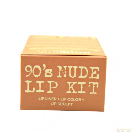 Gift set of decorative cosmetics for lips 90`s Nude Lips Mini 3 pcs
