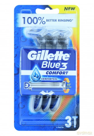 Gilette Blue 3 Einwegrasierer Comfort 3's, 0,05601 kg, TOGB3021