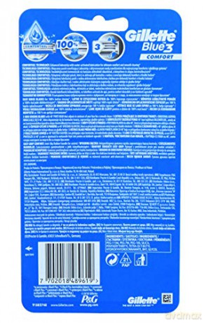 Gilette Blue 3 Einwegrasierer Comfort 3's, 0,05601 kg, TOGB3021