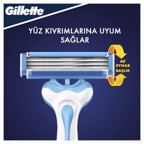 Gillette Blue3 Cool Einweg Rasiermesser 8er