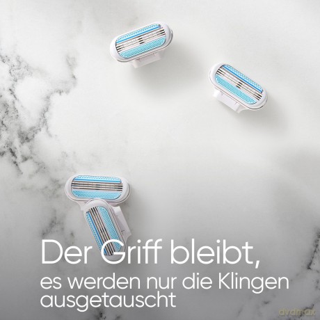 Gillette Venus Smooth Rasierklingen für Rasierer Damen, 12 Ersatzklingen für Damenrasierer mit 3 sich der Körperkontur anpassenden Klingen, umgeben von Schutzkissen