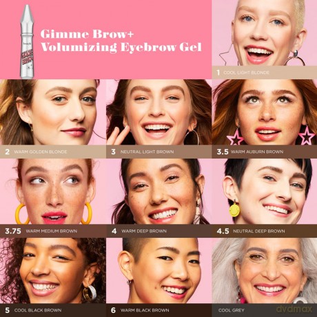 Gimme Brow + Brow Volumizing Fiber Gel 3 g - Shade: 06 Warm Black Brown