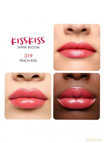 Glossy lipstick KissKiss Shine Bloom Lips tick 3.2 g - Shade: 319 Peach Kiss
