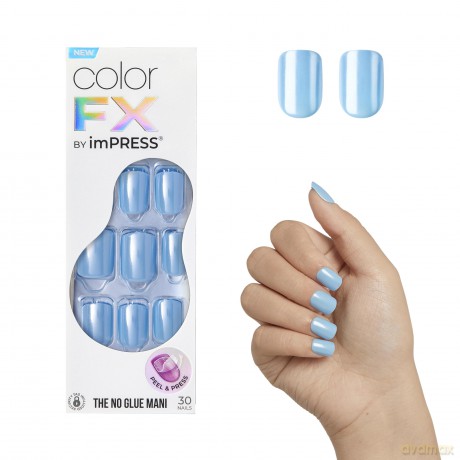 Glue-on nails ImPRESS Color FX - Meta 30 pcs