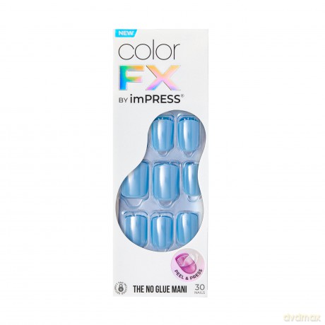 Glue-on nails ImPRESS Color FX - Meta 30 pcs