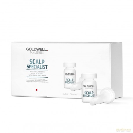 Goldwell Dualsenses Scalp Specialist Anti-Haarverlust-Serum Wachstumsserum für dünner werdendes Haar, 8x6 ml