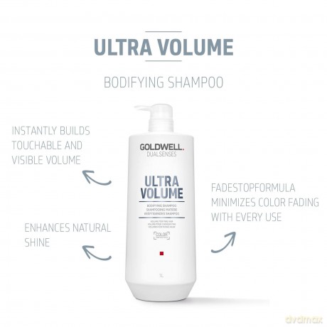Goldwell Dualsenses Ultra Volume Bodifying Shampoo, 1er Pack (1 x 1 l)