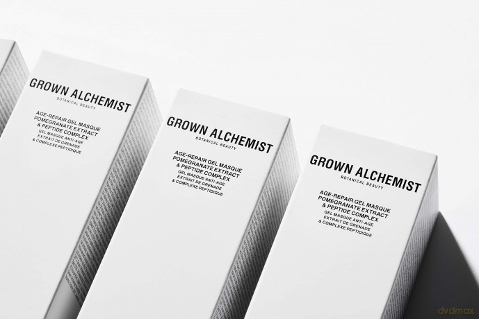 Grown Alchemist Age-Repair Gel-Maske: Granatapfelextrakt, Peptid-Komplex - Verjüngende Gel-Maske - Hyaluronsäure zur Steigerung des Kollagens und Reduzierung feiner Linien - 75 ml
