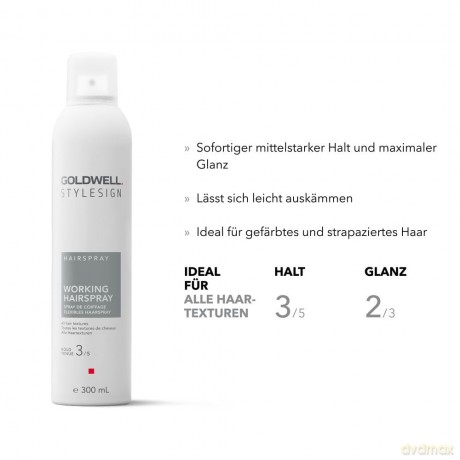 Hair spray with medium hold Stylesign Hairspray Working Hairspray - Volume: 500 ml