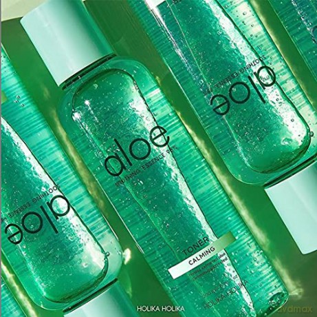 Holika Holika Aloe Soothing Essence 98% Toner 200 ml Sofort feuchtigkeitsspendend und beruhigend mit Aloe-Extrakt