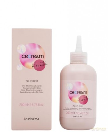 Inebrya Ice Cream Keratin Oil Elixir - Restructuring Oil Elixir 200ml