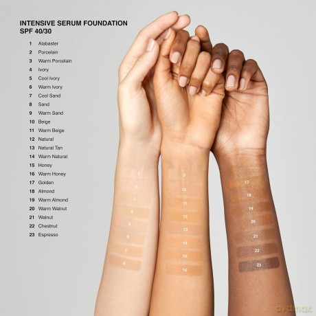 Intense Makeup and Serum SPF 40 Intensive Skin Serum Foundation SPF 40 30 ml - Shade: Warm Porcelain