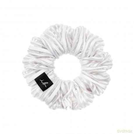 invisibobble Haargummi Extra Care Weiß Scrunchie Pure White, Haargummis starker Halt für Mädchen & Damen, Scrunchies Samt Weiß, designed im Herzen Münchens